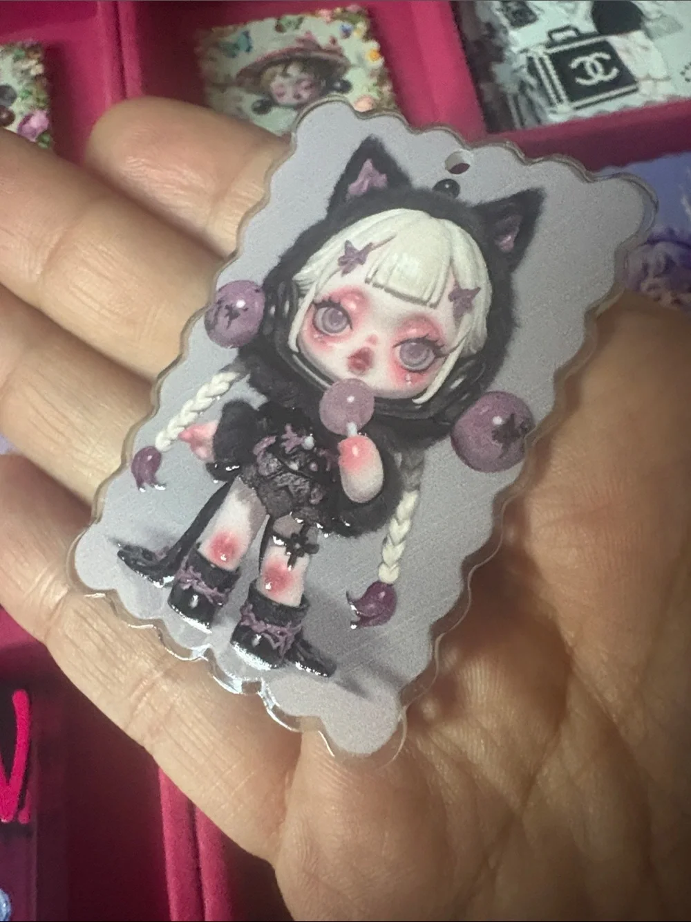 Skullpanda Keychain Tags